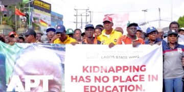 BMA Feature: Hundreds Rally In Lagos Demanding Release Of Abducted Students And Teachers